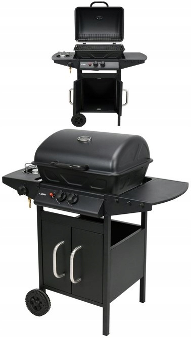 Kompaktný Plynový Gril Baven 2+1 8 Kw, Oceľový Rošt Lund 99645