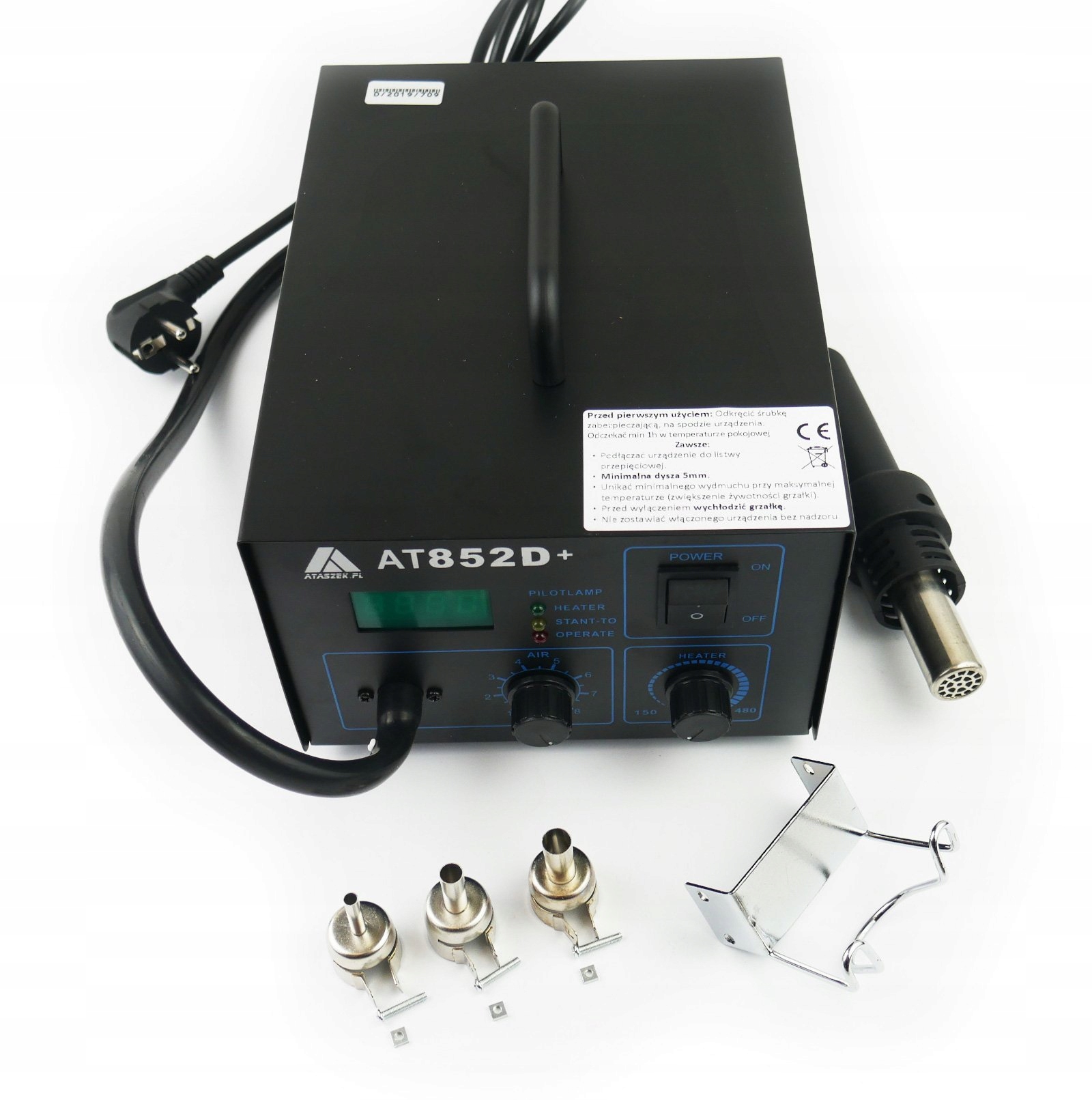 Spawarka do plastiku AT 852D Zestaw do spawania Producent code AT 852D