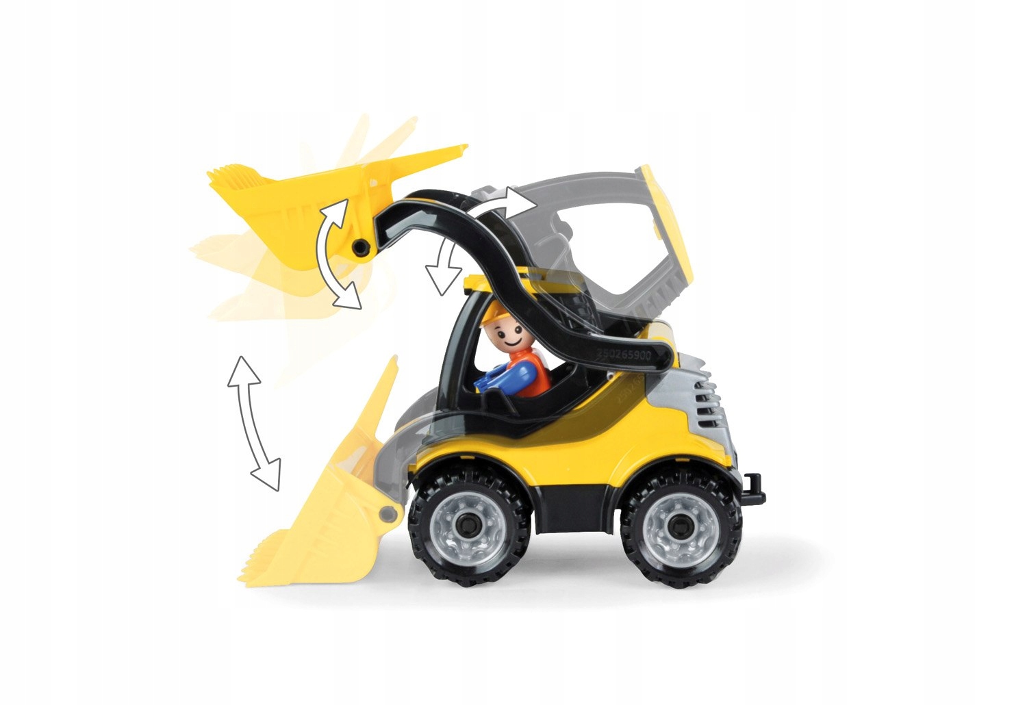 Spychacz koparka LENA z figurką rolnika ruchomy Kod producenta 01622