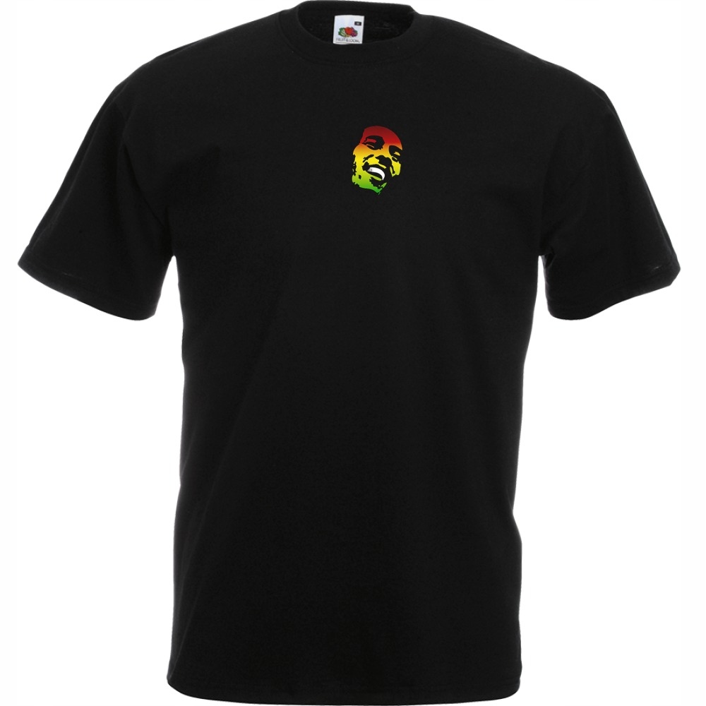 

Koszulka z nadrukiem reggae Marley rasta XL czarn