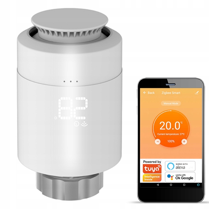 

Głowica Termostatyczna WiFi Tuya Smart Zigbee