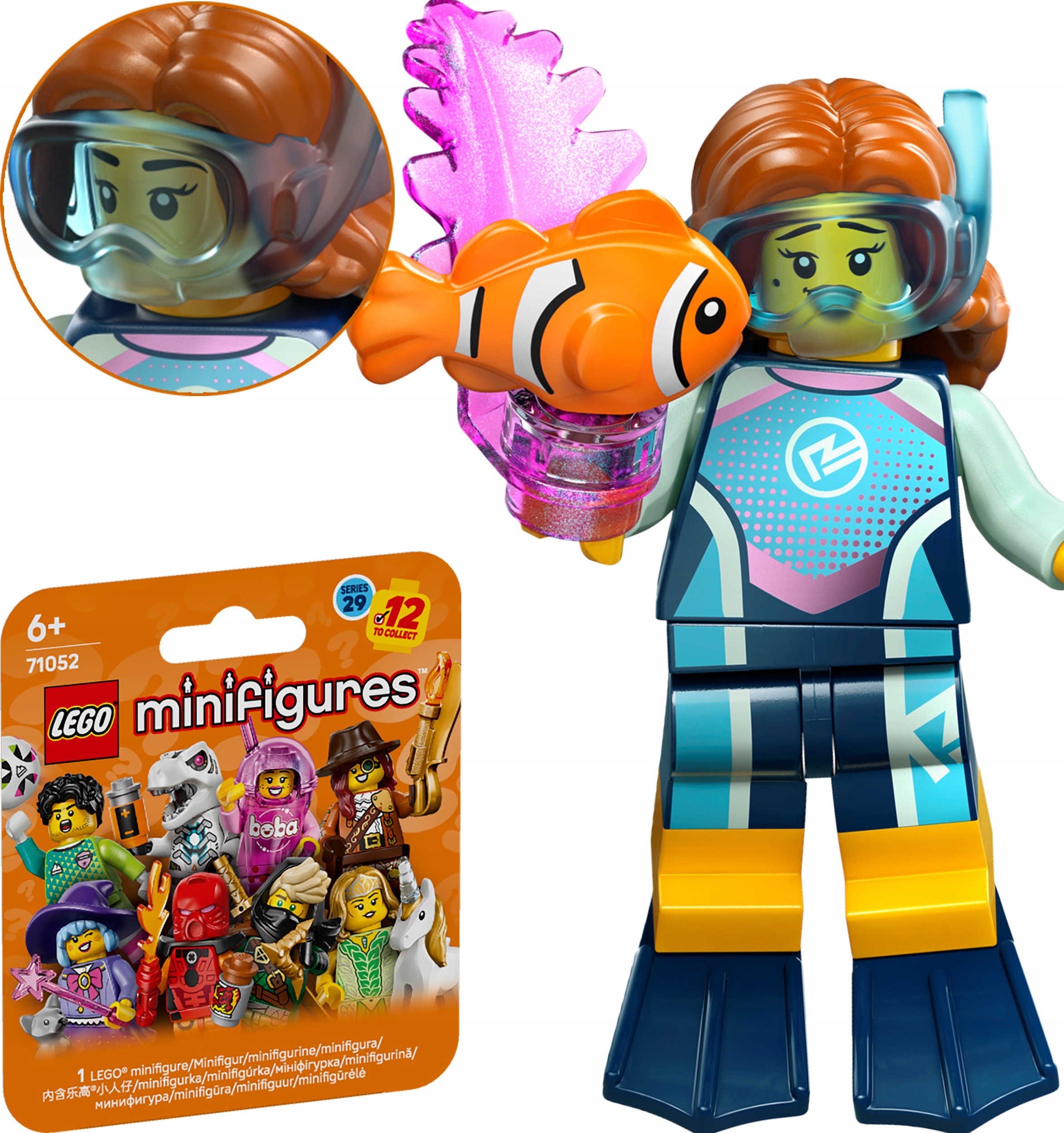 71052 Lego Minifigures Seria 29 Biolożka Morska col29-2