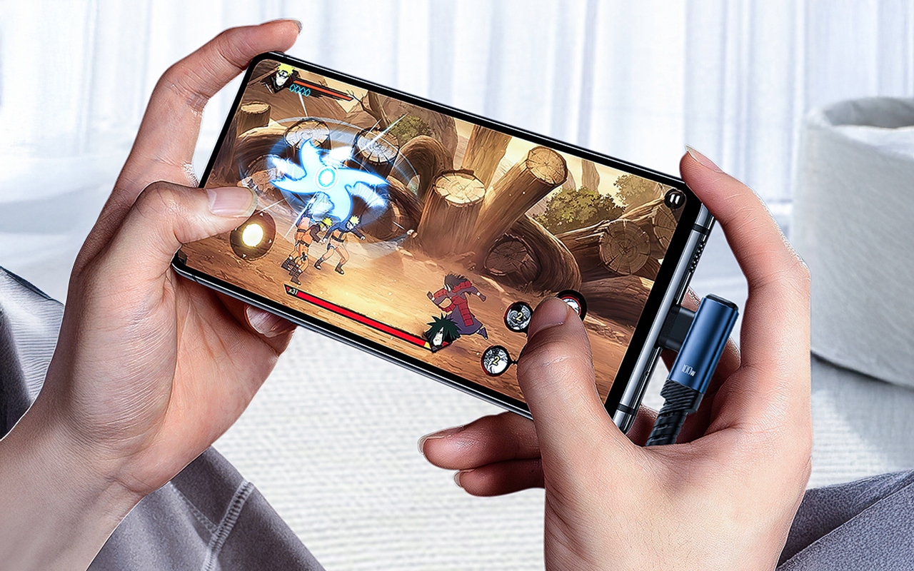 BOSTE SZYBKI I MOCNY KABEL KĄTOWY PRZEWÓD USB-C DO TYPE-C 100W PD QC 2M Złącza USB typ C - USB typ C