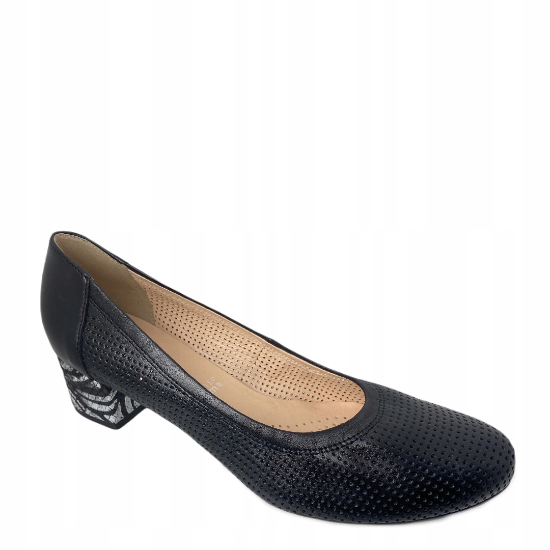 Dámské lodičky Arka kožené 6057/1554/2121 Černé 36, Černá