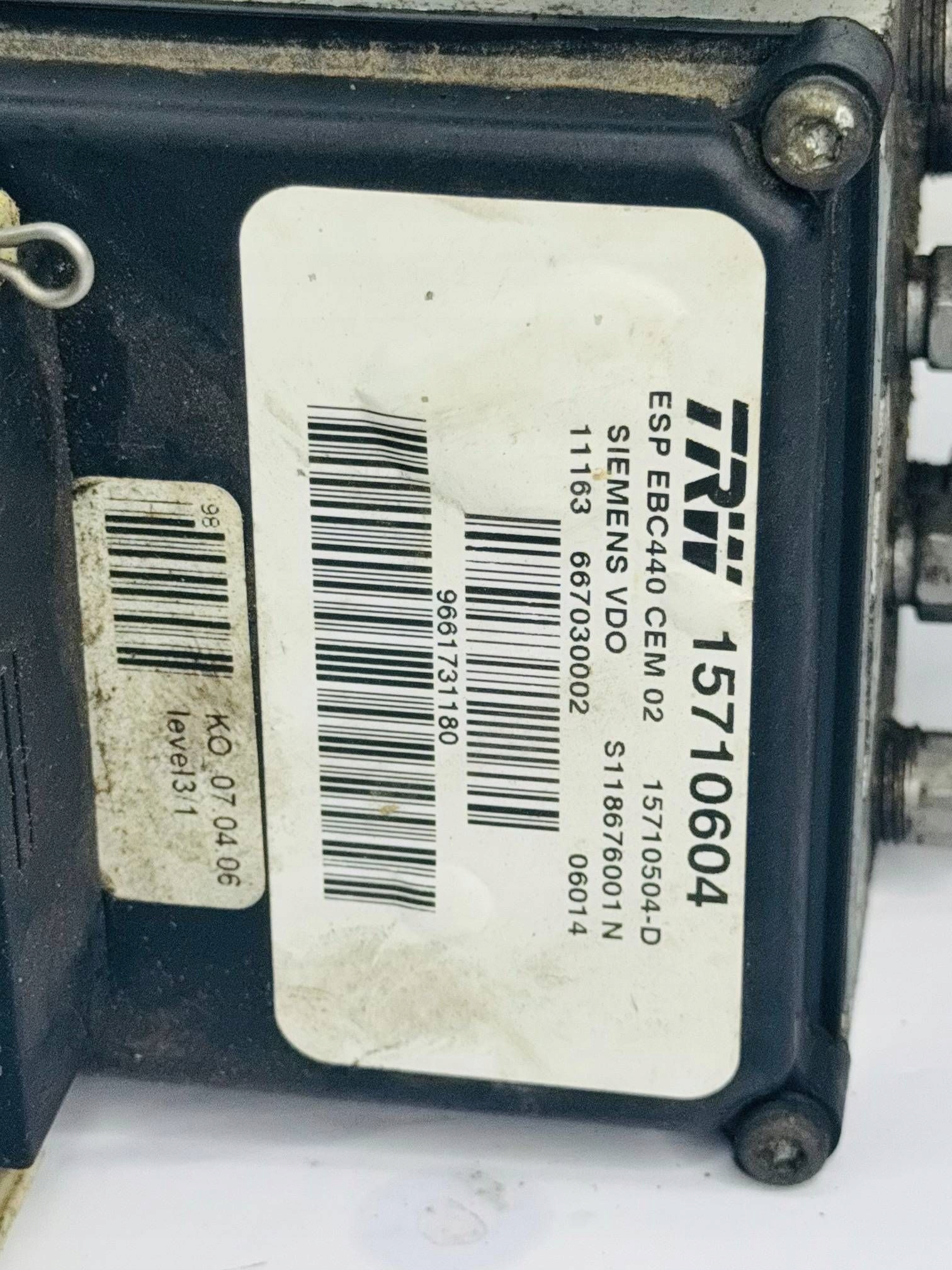 PEUGEOT 407 2.0 HDI Pompa ABS 9661731180
