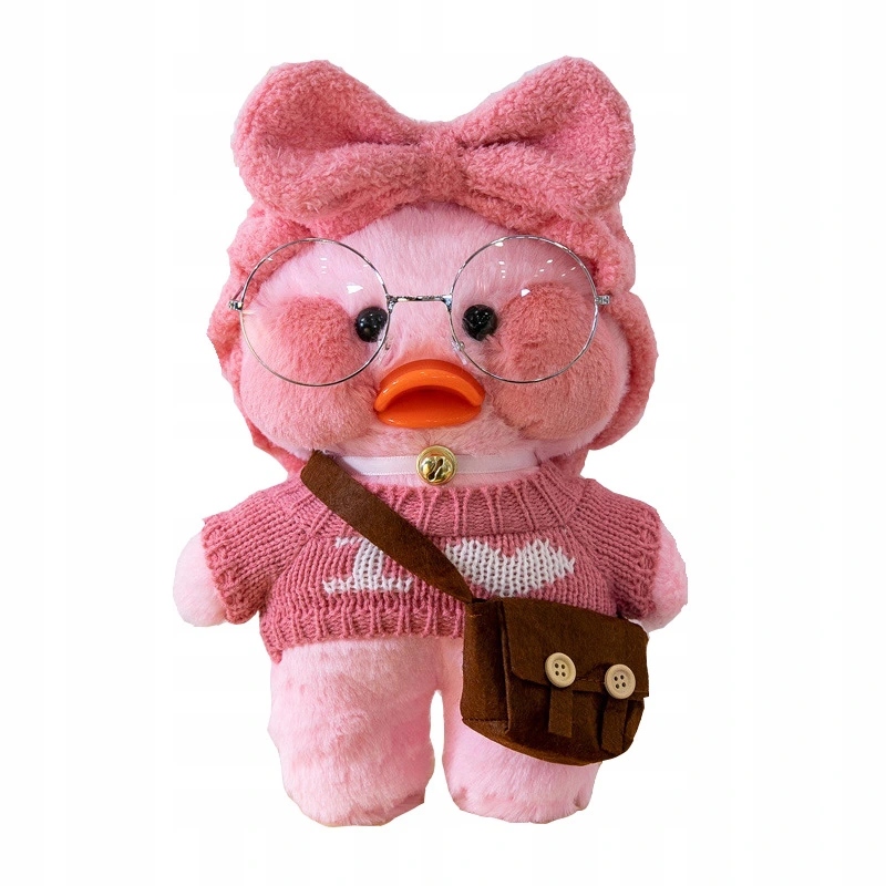 

różowa kaczka Lalafanfan kaczka pluszowa zabawka