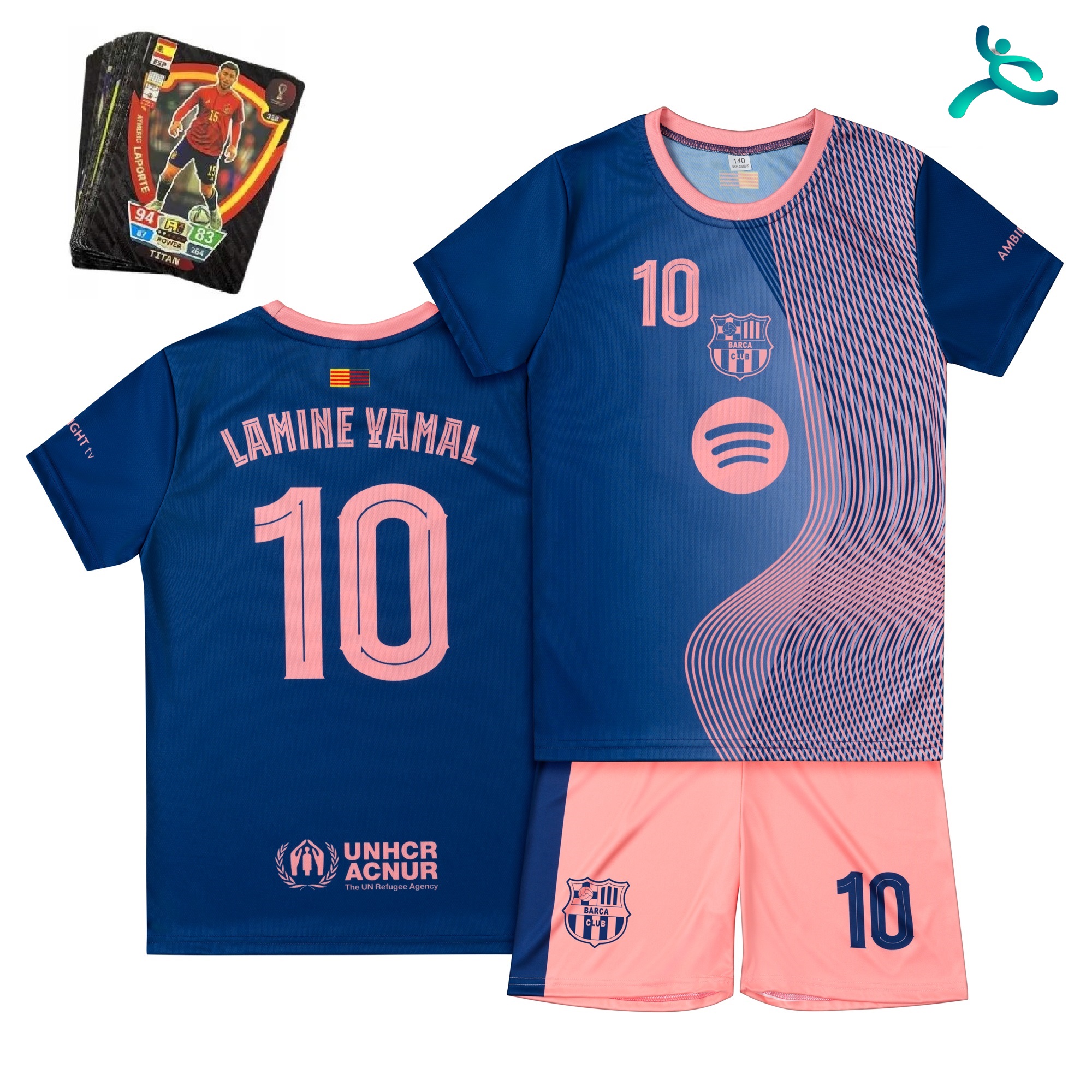 Fotbalové oblečení komplet dárek Lamine Yamal vel 122