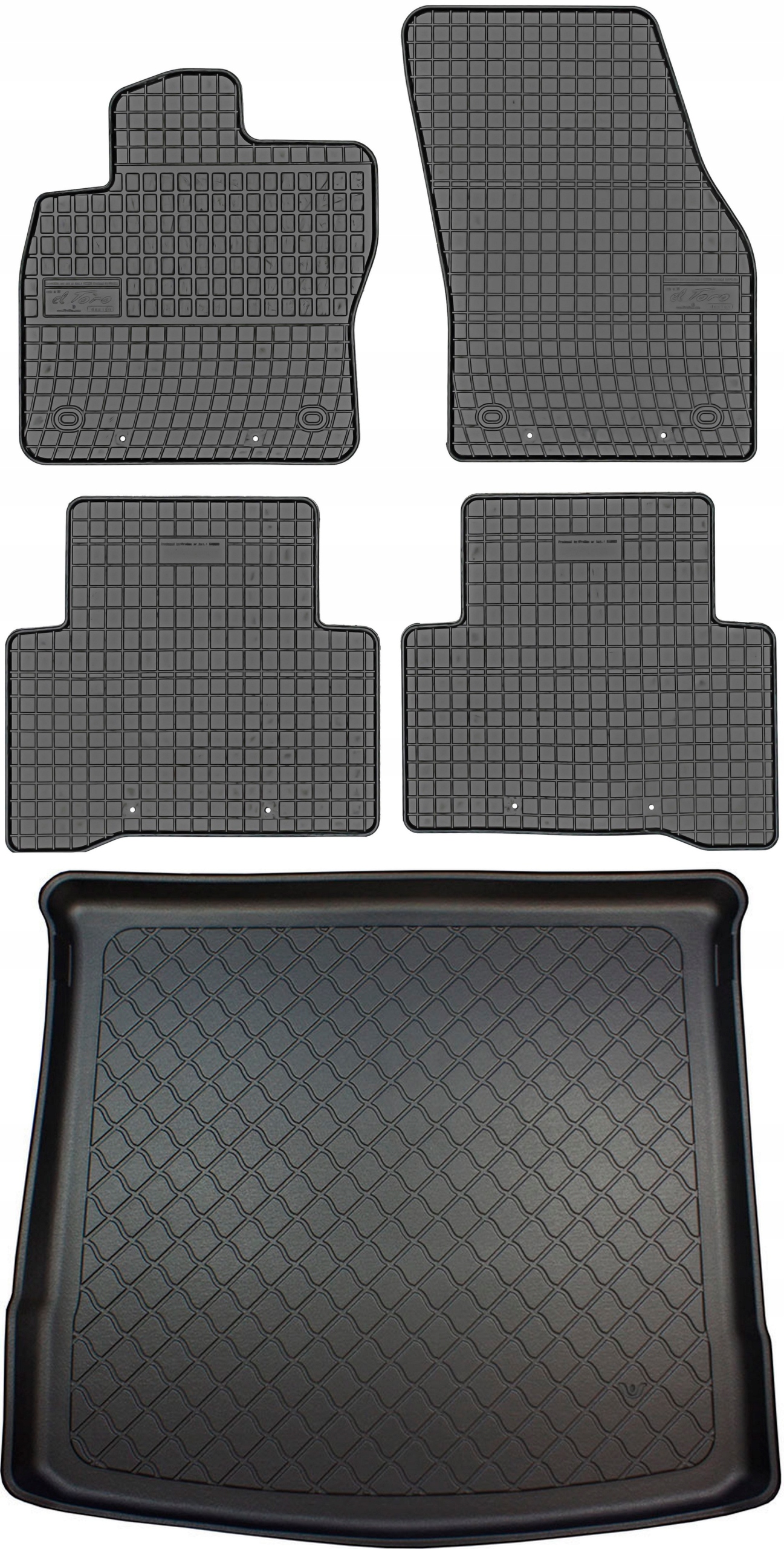 Volkswagen Touran II Van 2015 Koberce s rohožou