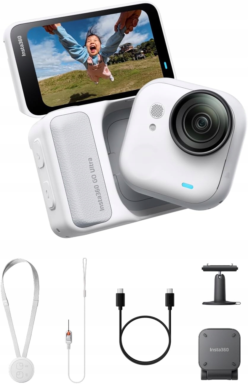 Insta360 Go Ultra Zestaw Podstawowy Essentials Kamera 4K Biały