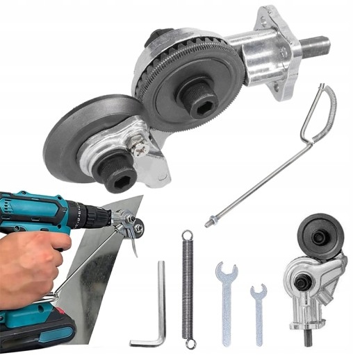 CIĘCIE METALU BLACHY PRZYSTAWKA DO WIERTARKI NÓŻ