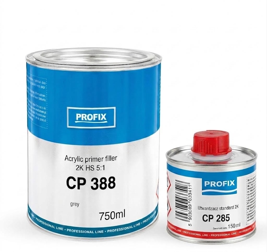 Profix podkład akrylowy CP388 2K Hs Szary kpl. z utwardzaczem 0,75L 0,15L