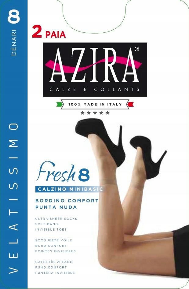 

Azira Calzino Donna Minibasic 8den k.:NERO r.:U