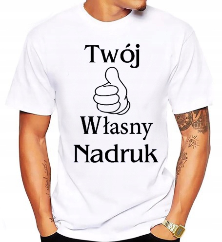 T-shirt KOSZULKA Z WŁASNYM NADRUKIEM 150g M