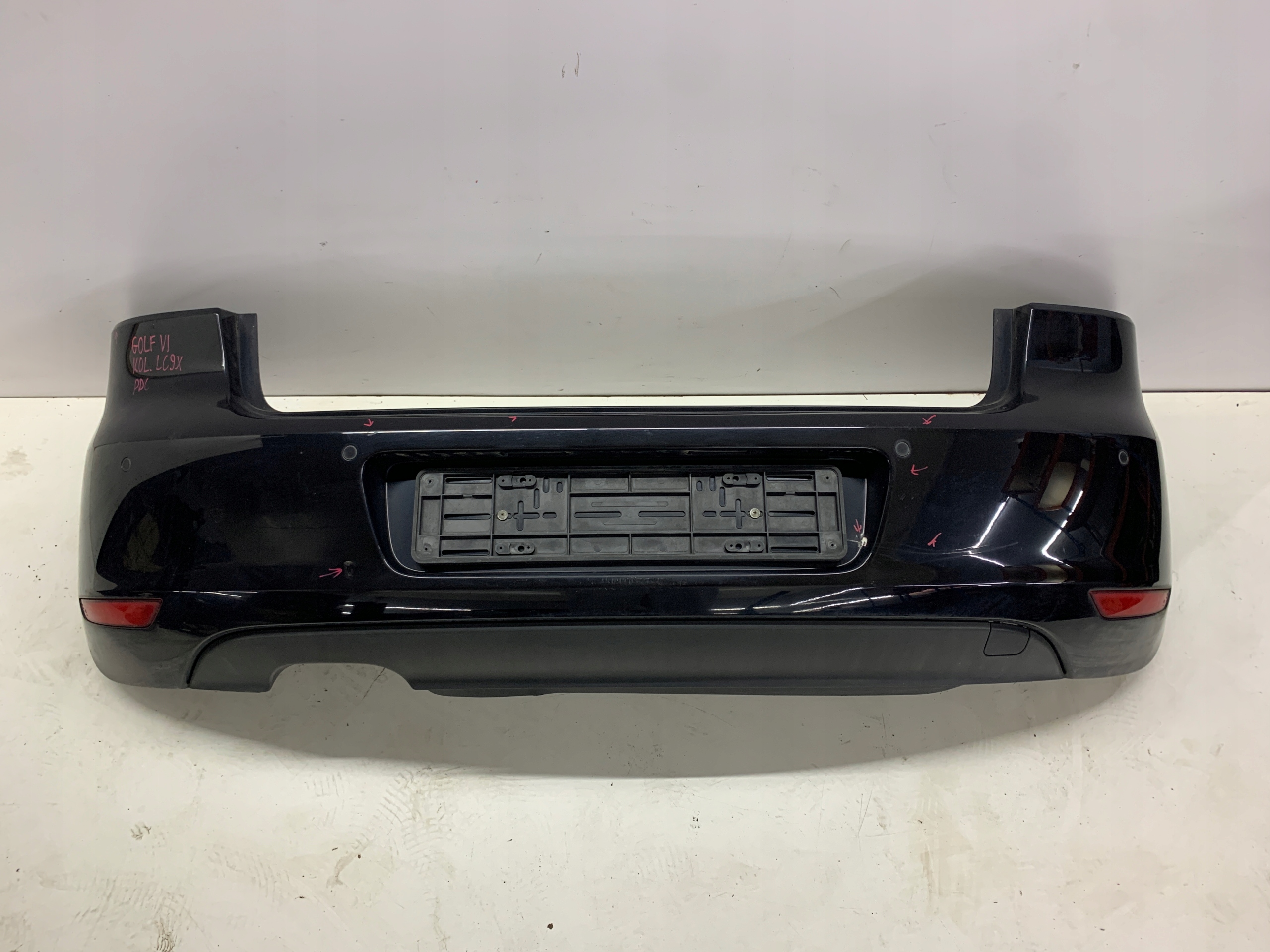 lökhárító far hátsó PDC VW GOLF VI (2008-2013) KOL LC9X 5D HB