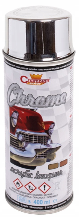 CHAMPION SPRAY SUPER CHROM SREBNY ACRYLIC 400 ML