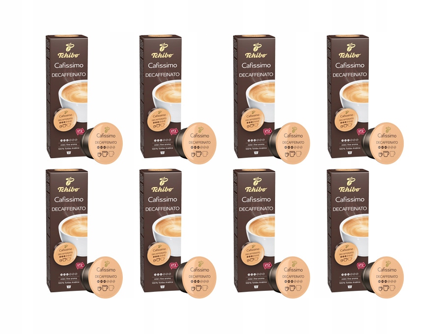 Tchibo Cafissimo bezkofeinové kávové kapsle 8 x 10 kapslí