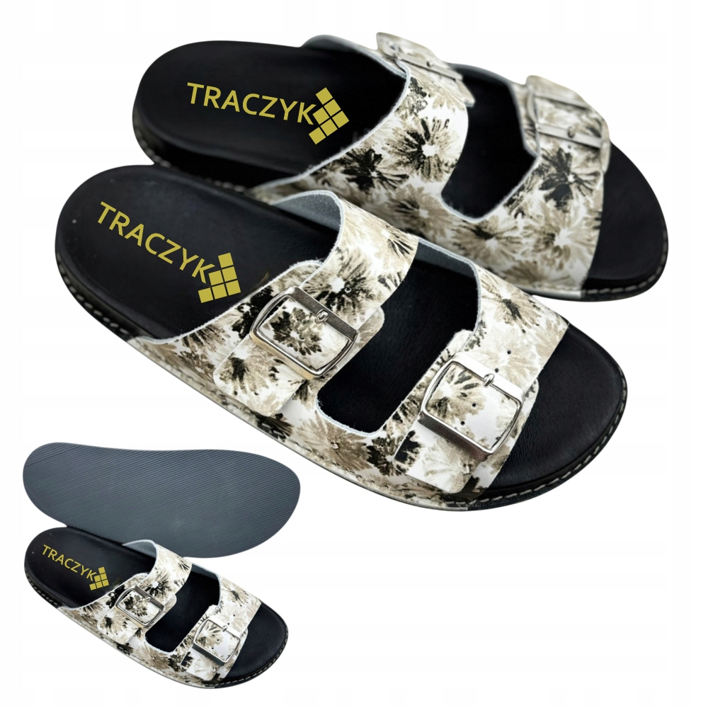 Kožené Nazouváky Traczyk z Přírodní Kůže, nastavitelné, ortopedické, vel. 39