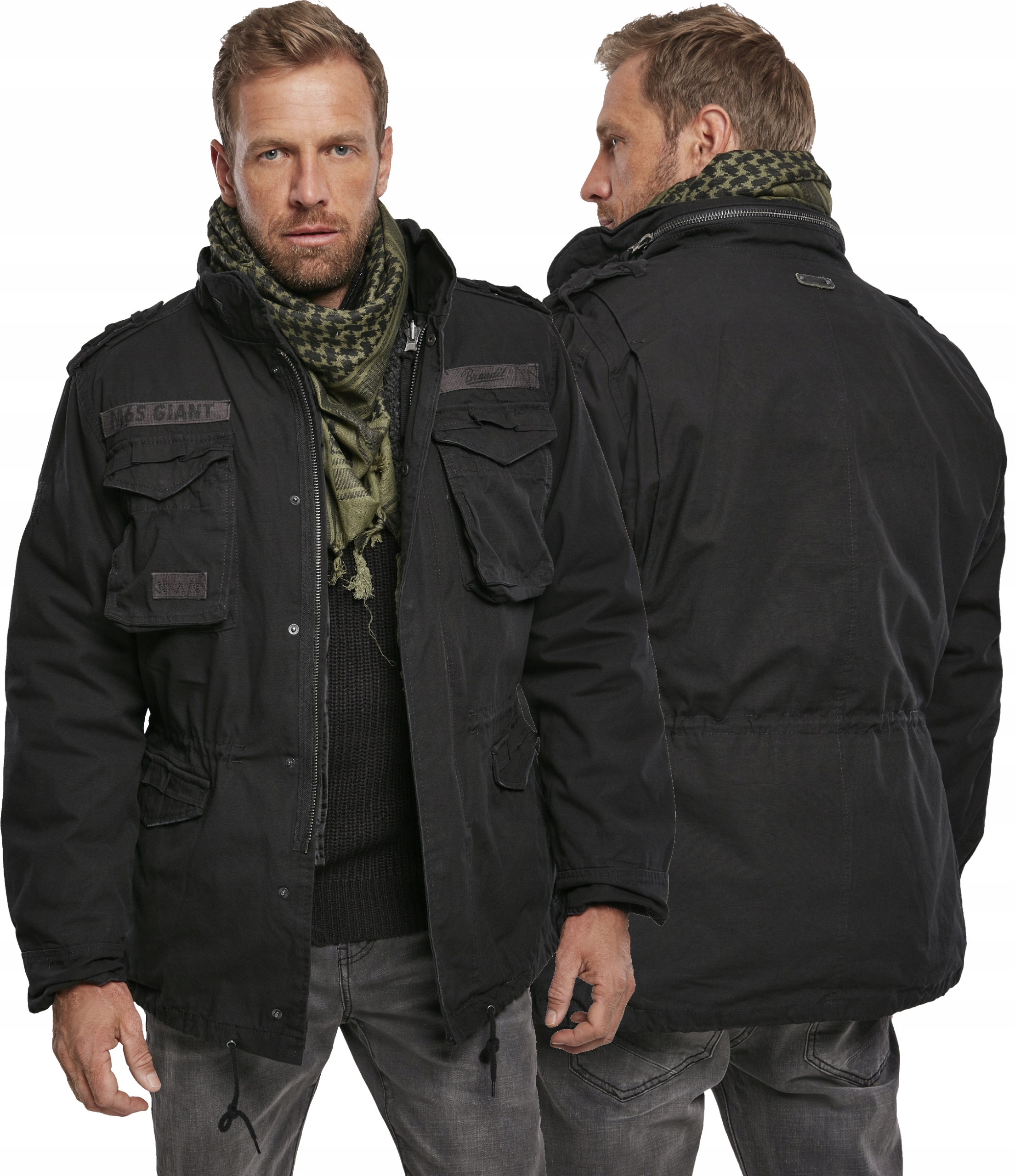 

Kurtka Męska Wojskowa M65 Giant Brandit Czarna 6XL