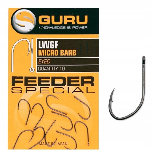 Haczyki gruntowe, z zadziorem Guru Lwg Feeder Special 14 10 szt.