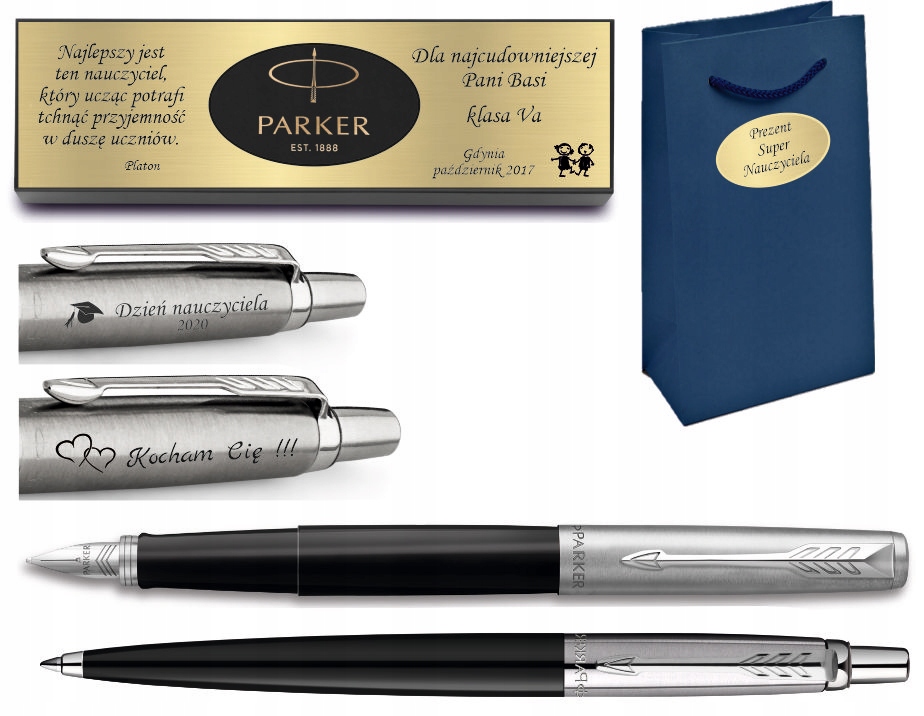 

Parker Jotter pióro długopis Zestaw czarny Grawer