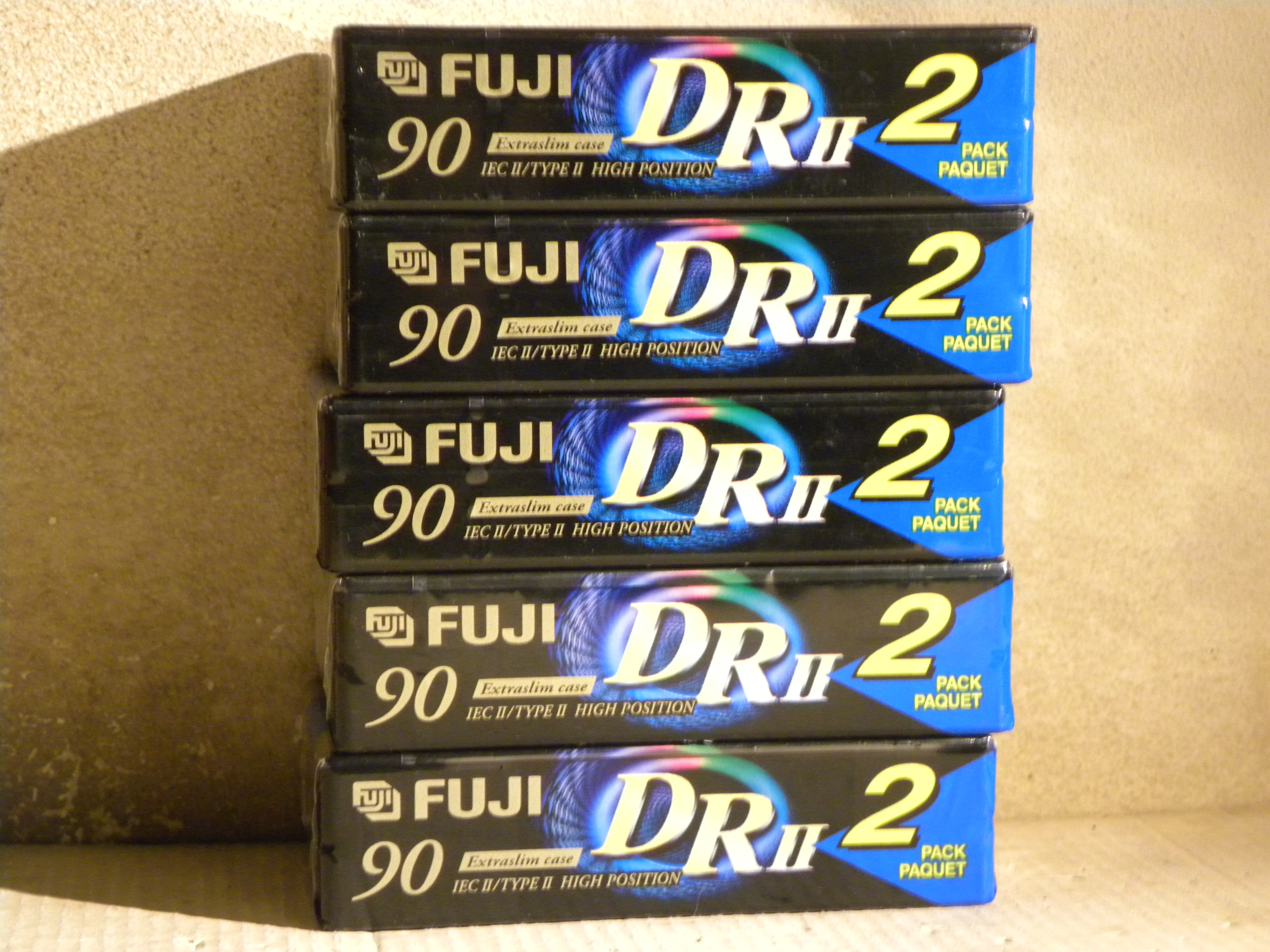 Nové 5 x 2 balení Fuji Dr II 90 min 10 magnetofonových kazet chrom