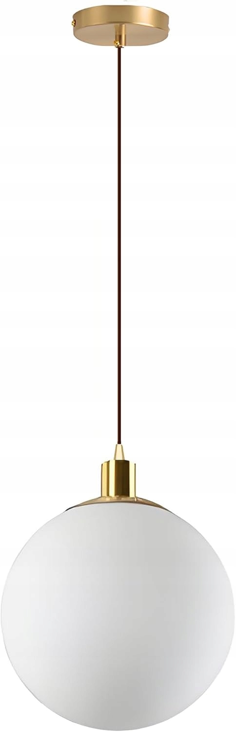 Moderní, minimalistická závěsná lampa ve tvaru koule