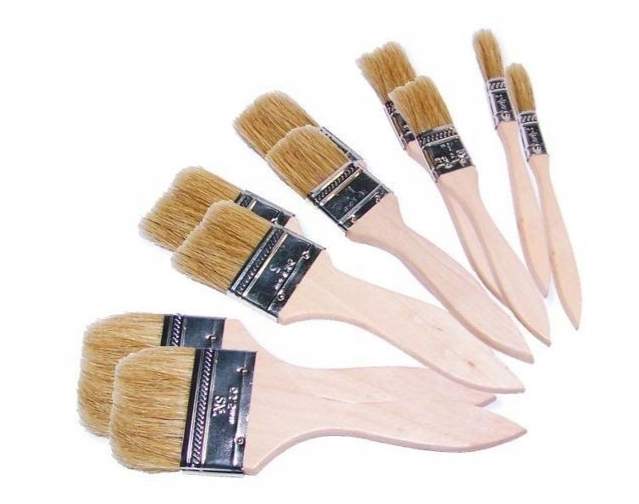 

Zestaw Pędzli Płaskich 10 Sztuk