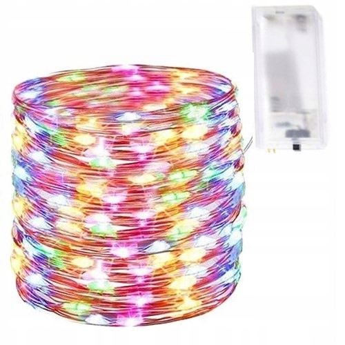 

Lampki Choinkowe Baterie Druciki 20 Led Kolorowe