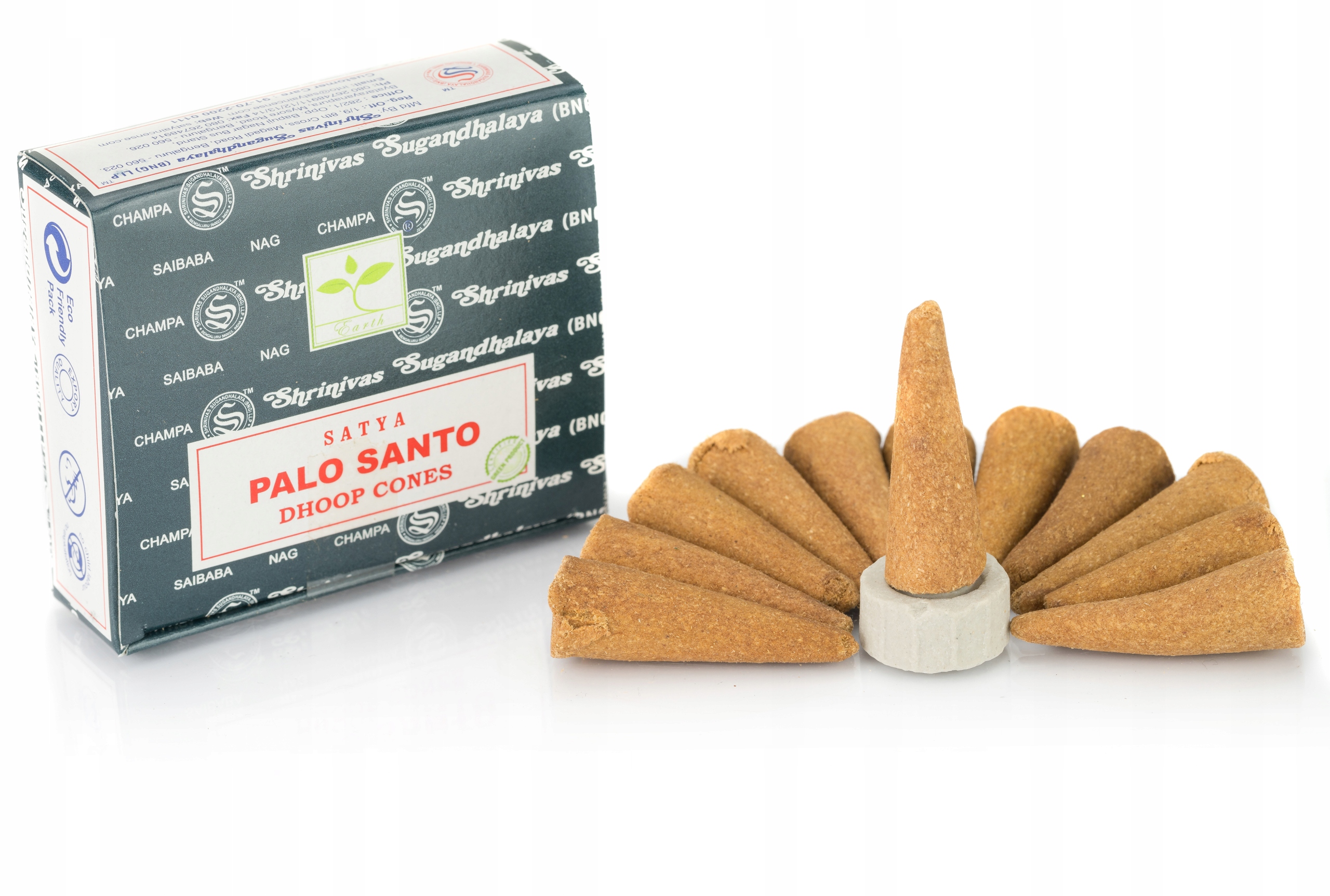 Satya kadzidełka stożkowe 12szt - Palo Santo