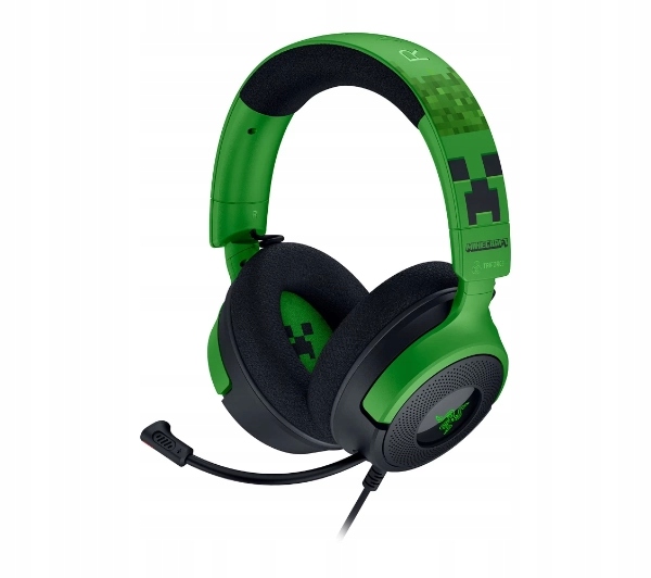 Słuchawki przewodowe z mikrofonem Razer Kraken V4 X Nauszne Minecraft