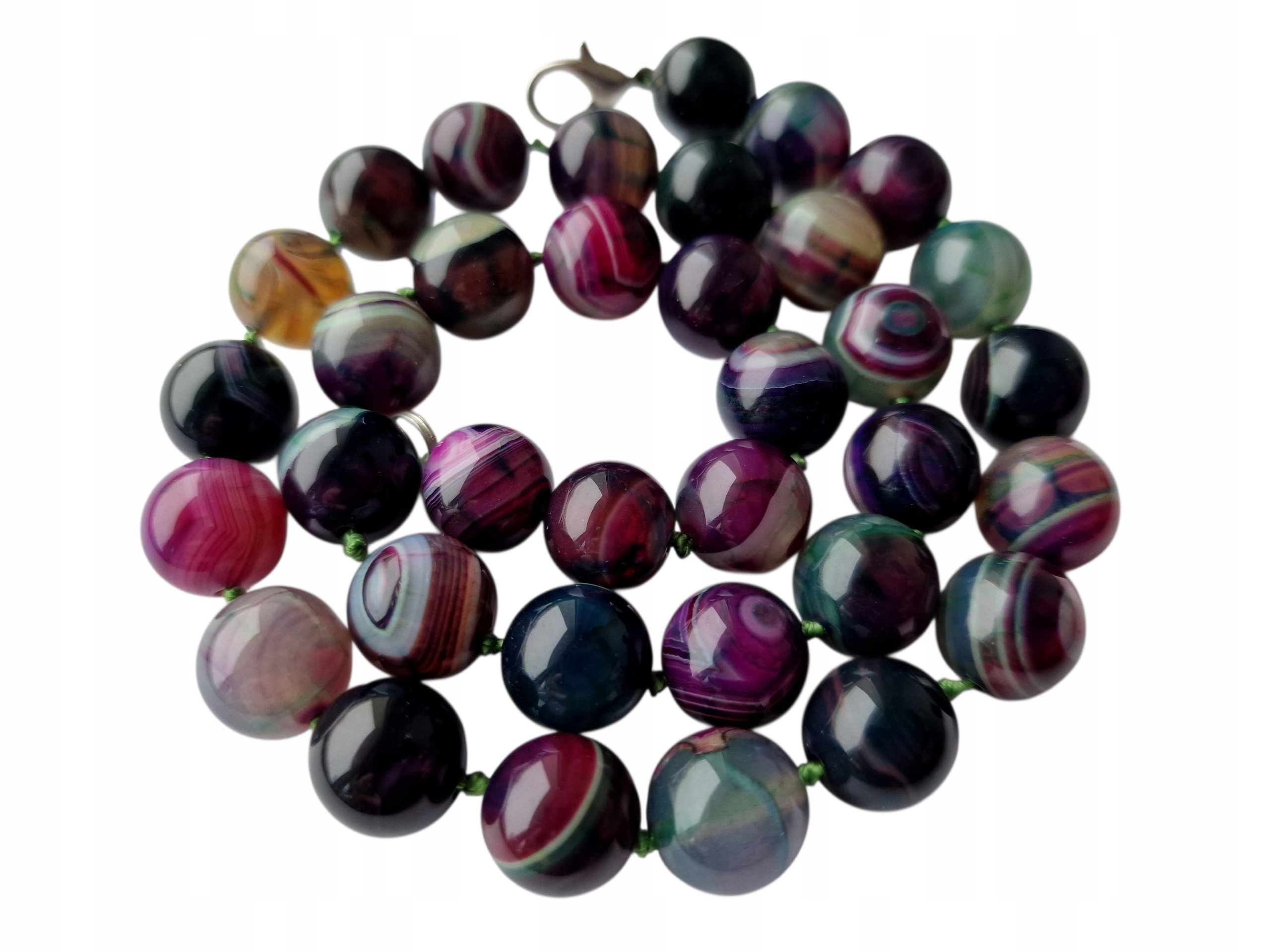 Vintage Achátový Náhrdelník S Ochrannými Kameny Dobrá Aura