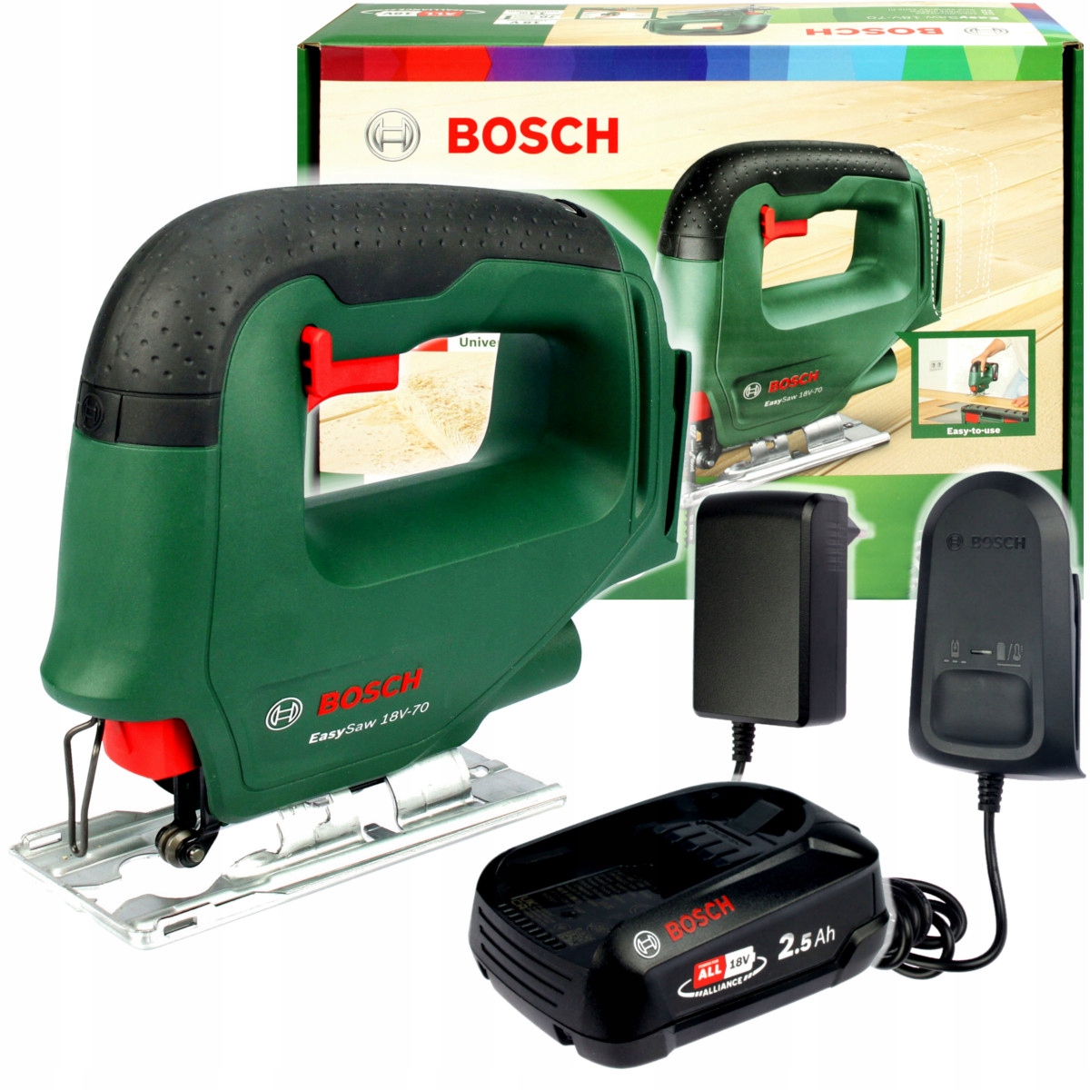 

Wyrzynarka EasySaw 18V-70 Bosch 1x2,5AH