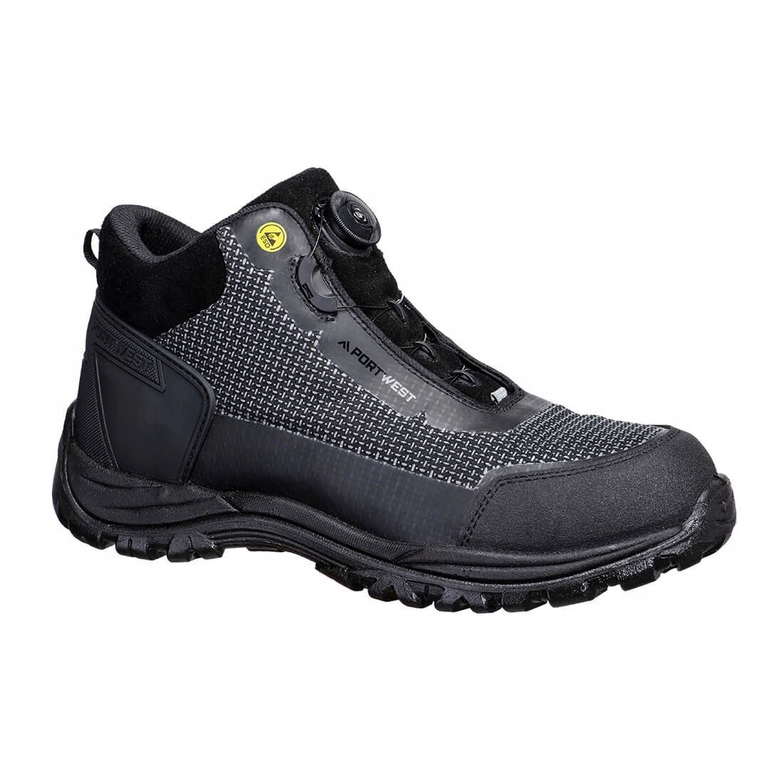 Pracovní obuv Kotníková Bota Girder Composite S3 Esd vel. 45 Černá/Šedá Y