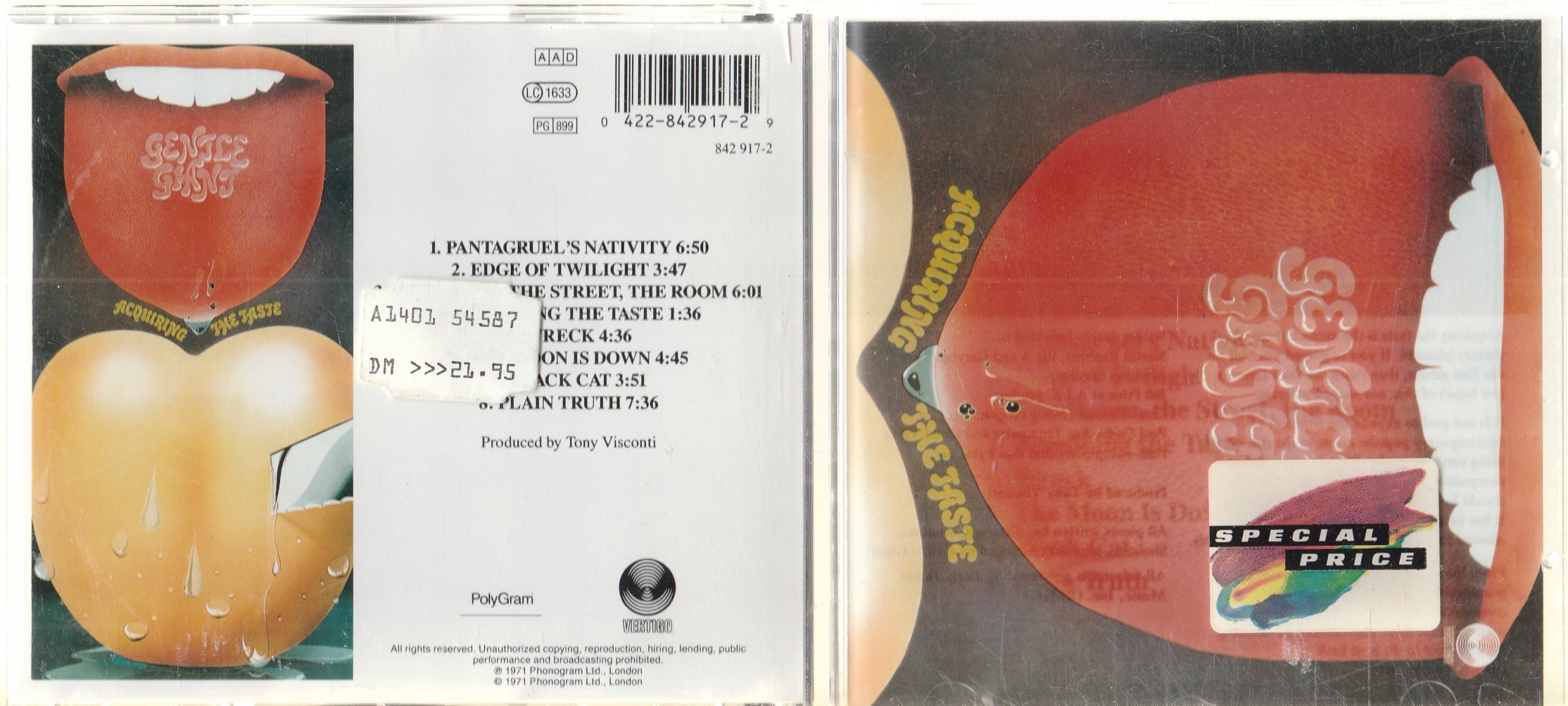 Gentle Giant 『ACQUIRING THE TASTE』オリジナル Amazon.co.jp: Acquiring The Taste: ミュージック