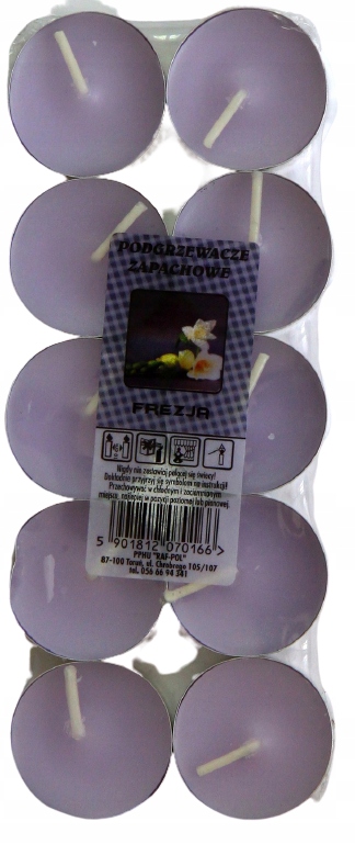 

Podgrzewacz Tealight Zapachowy Frezja 10 Szt.