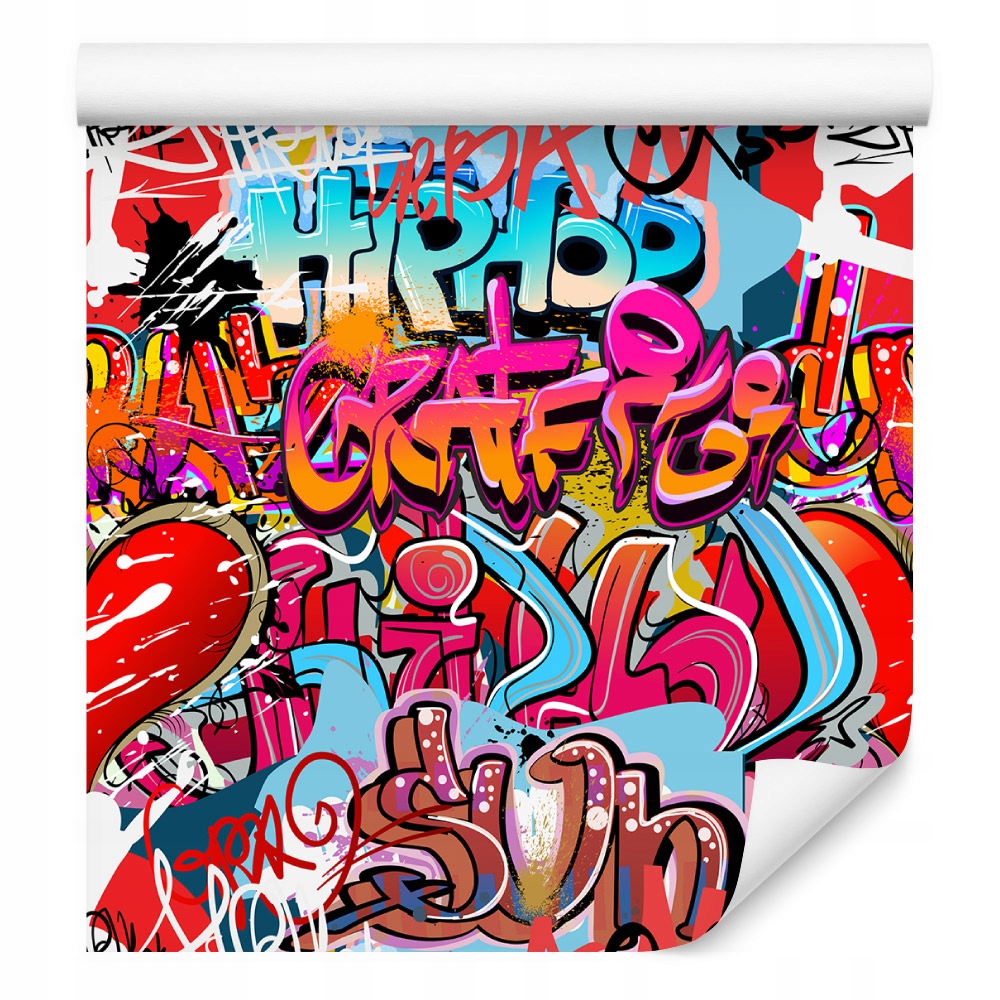 Tapeta na zeď pro mládež graffiti hip hop srdce