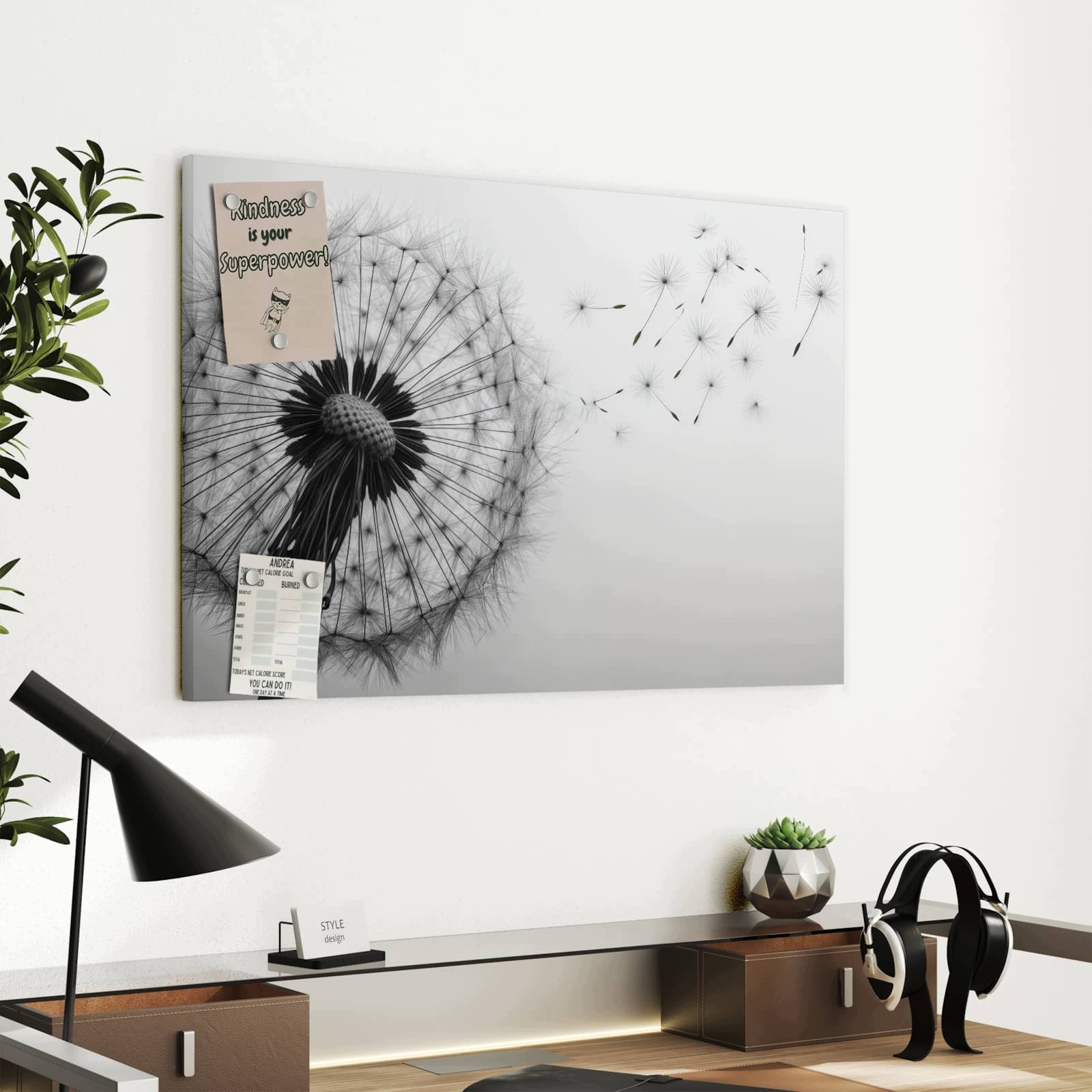 Magnetická tabule Pampeliška Wiatr 60 × 40 cm
