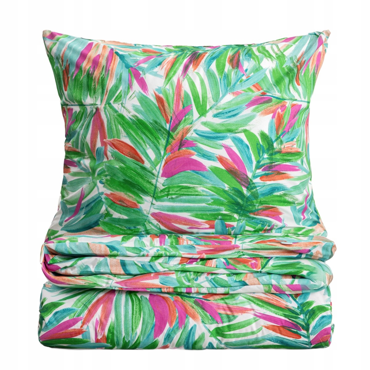 Pościel Verdera z mikrofibry w liście 140x200 1*70x80 cm Homla