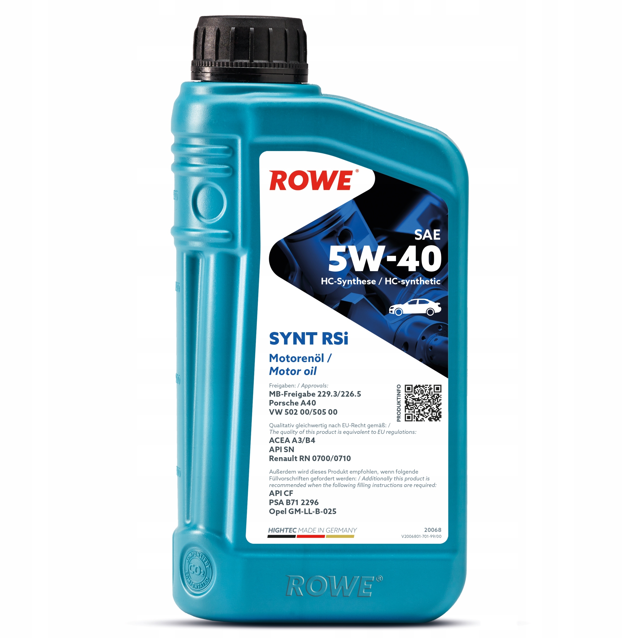 

Rowe Hightec Synt RSi 5W40 1L