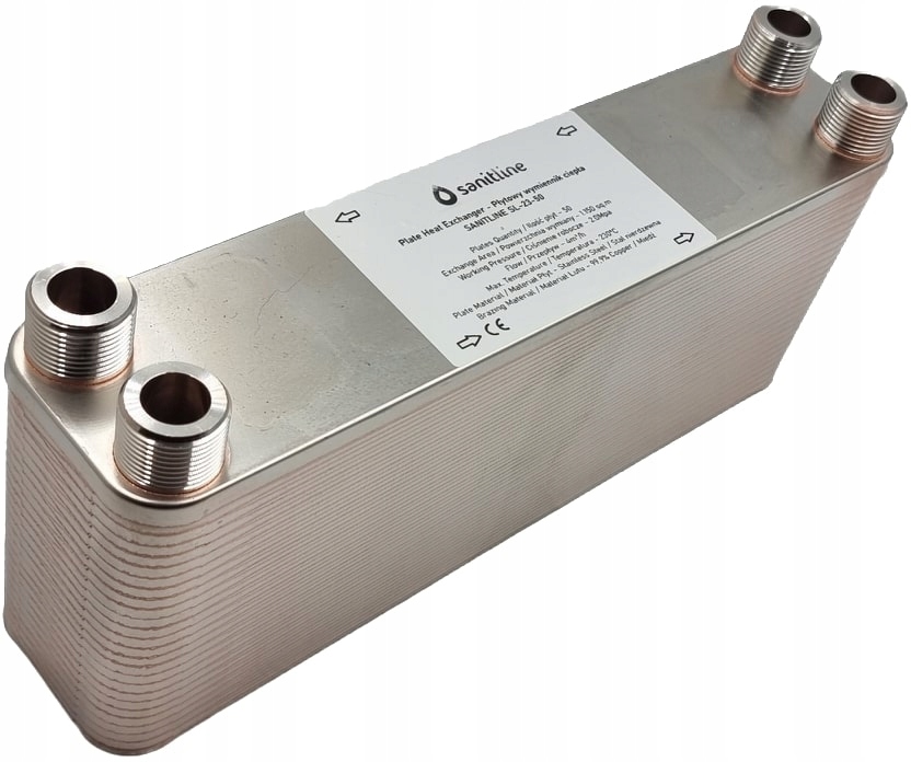Výmenník Tepla 50 Doskový 55 kW 4x 3/4" Sanitline
