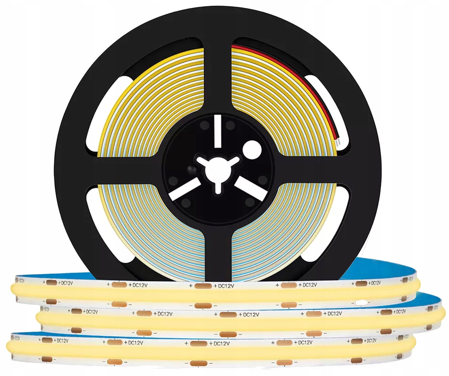 Taśma LED listwa COB 24V 1 Metr Linia LED NEON Ciepły nie mruga 480D