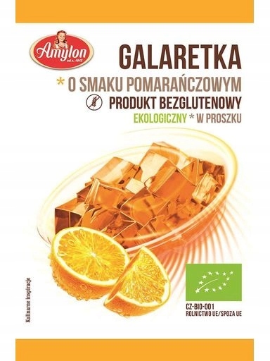 8 x Želé s pomerančovou příchutí, bezlepková, Bio 40 g