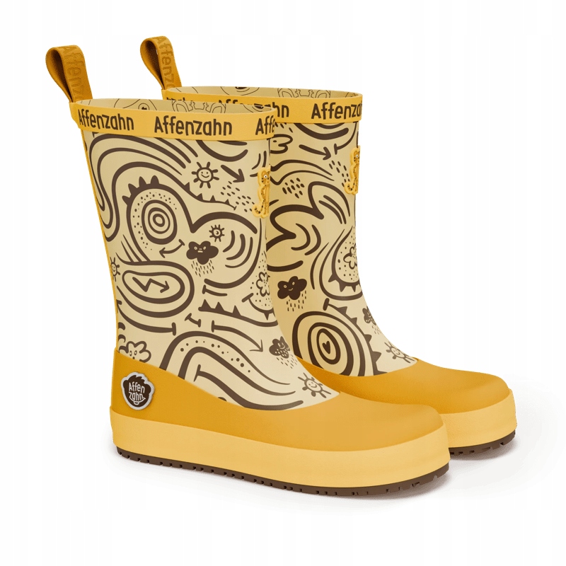 Kalosze Barefoot Affenzahn Vegan Plashy Tiger Tygrys R.21