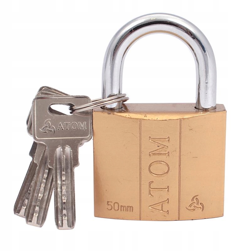 

Kłódka żeliwna Atom 40mm /blister klucz kodowany