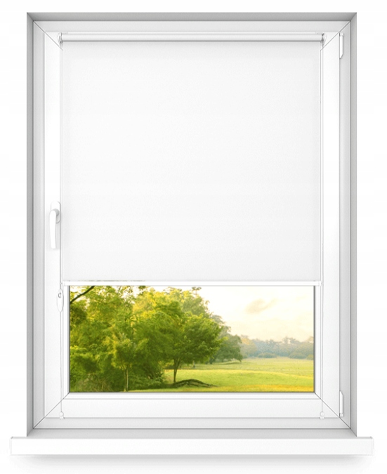 Roleta bez zatloukání Bílá 60 x 230 cm mini basic – jednoduchá, rychlá montáž