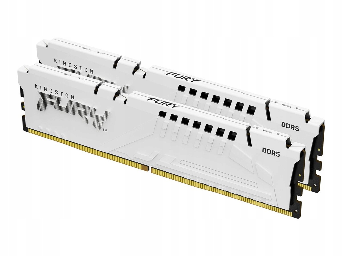 Kingston 64GB 6000MTs DDR5 CL30 DIMM Kit of 2 Fury Beast White Expo