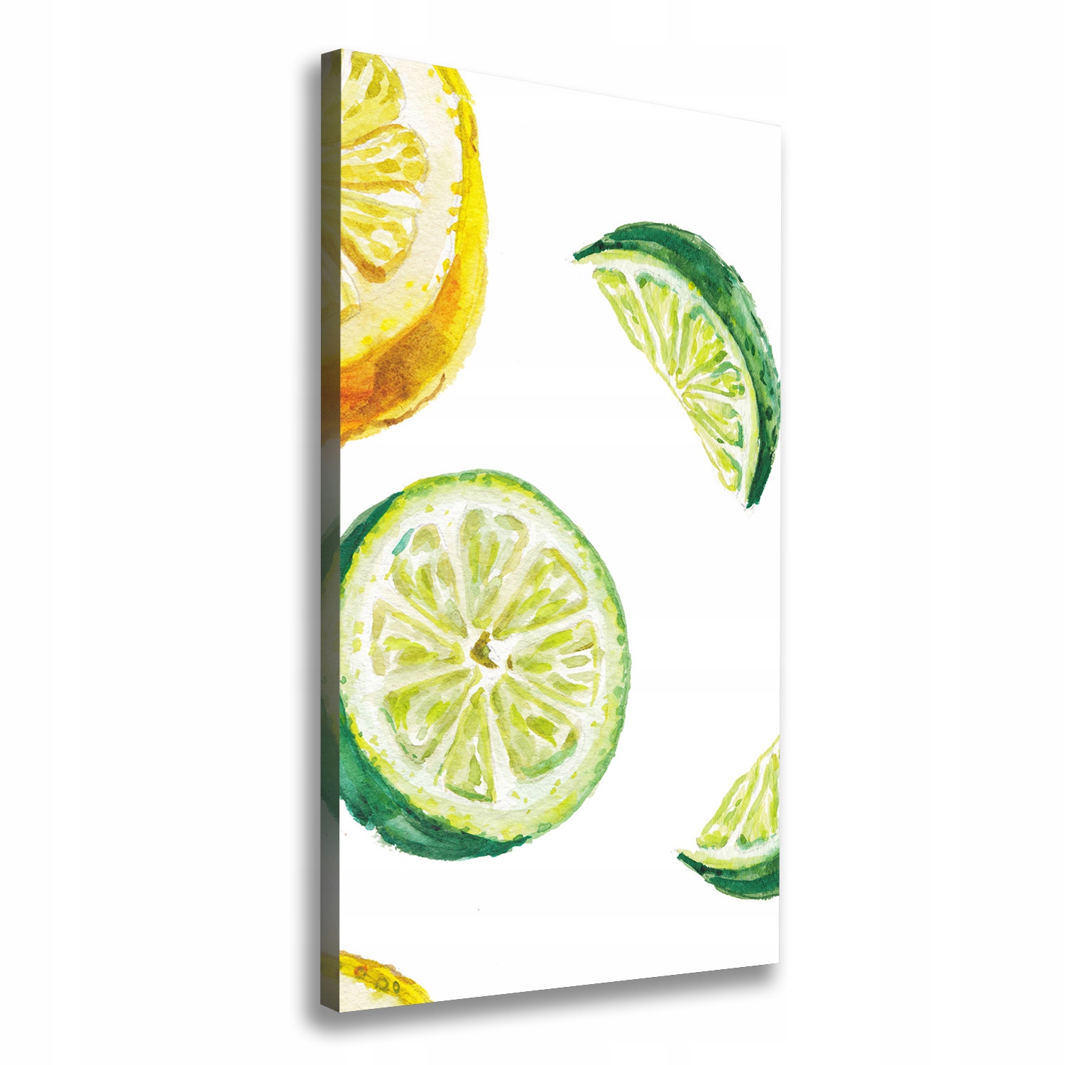 

Foto obraz na płótnie Limonki i cytryny 60x120 cm