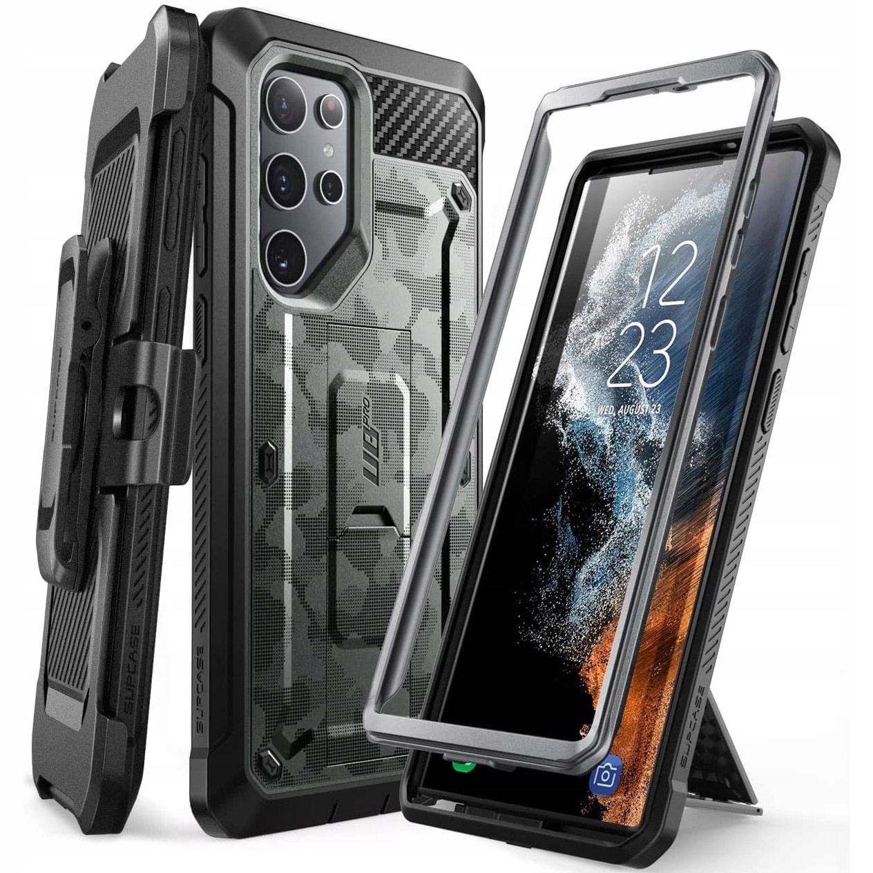 Pouzdro s držákem pro Galaxy S22 Ultra 5G Supcase