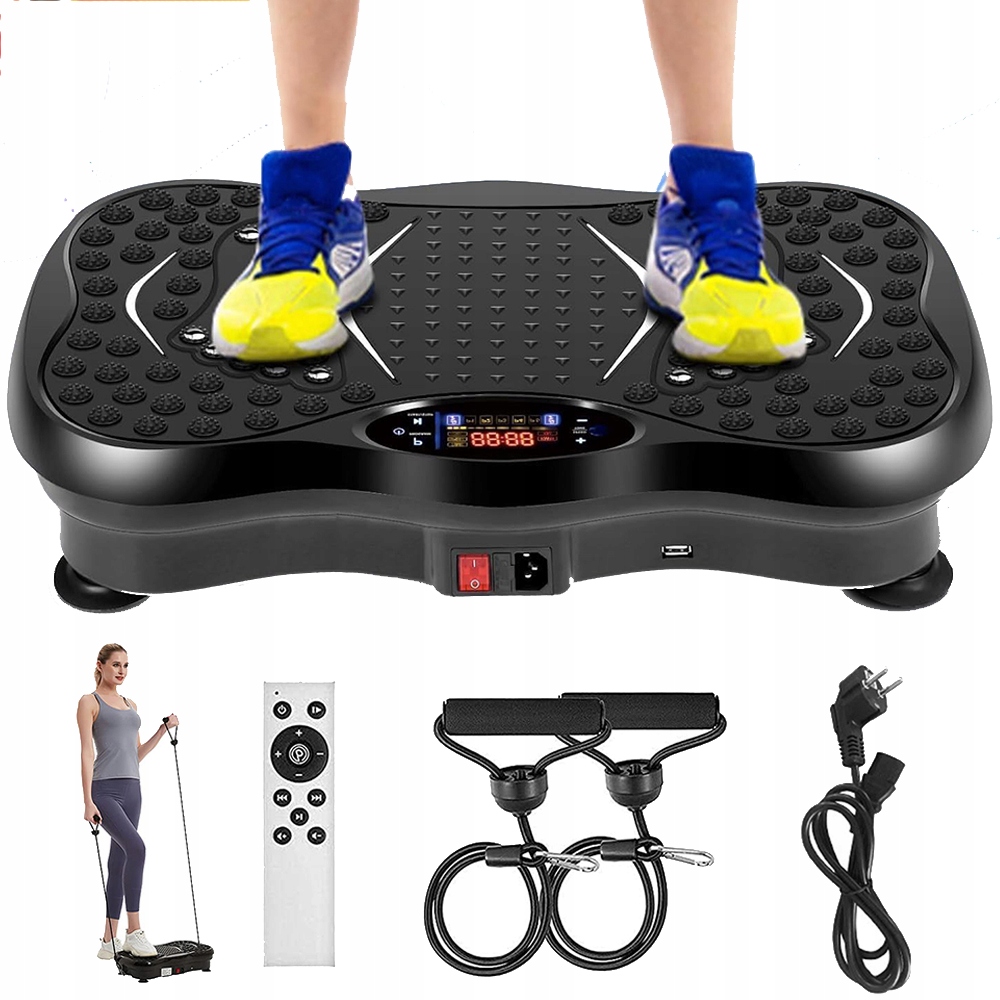 PROFESJONALNA PLATFORMA WIBRACYJNA 3D Z FUNKCJĄ MASAŻU I BLUETOOTH