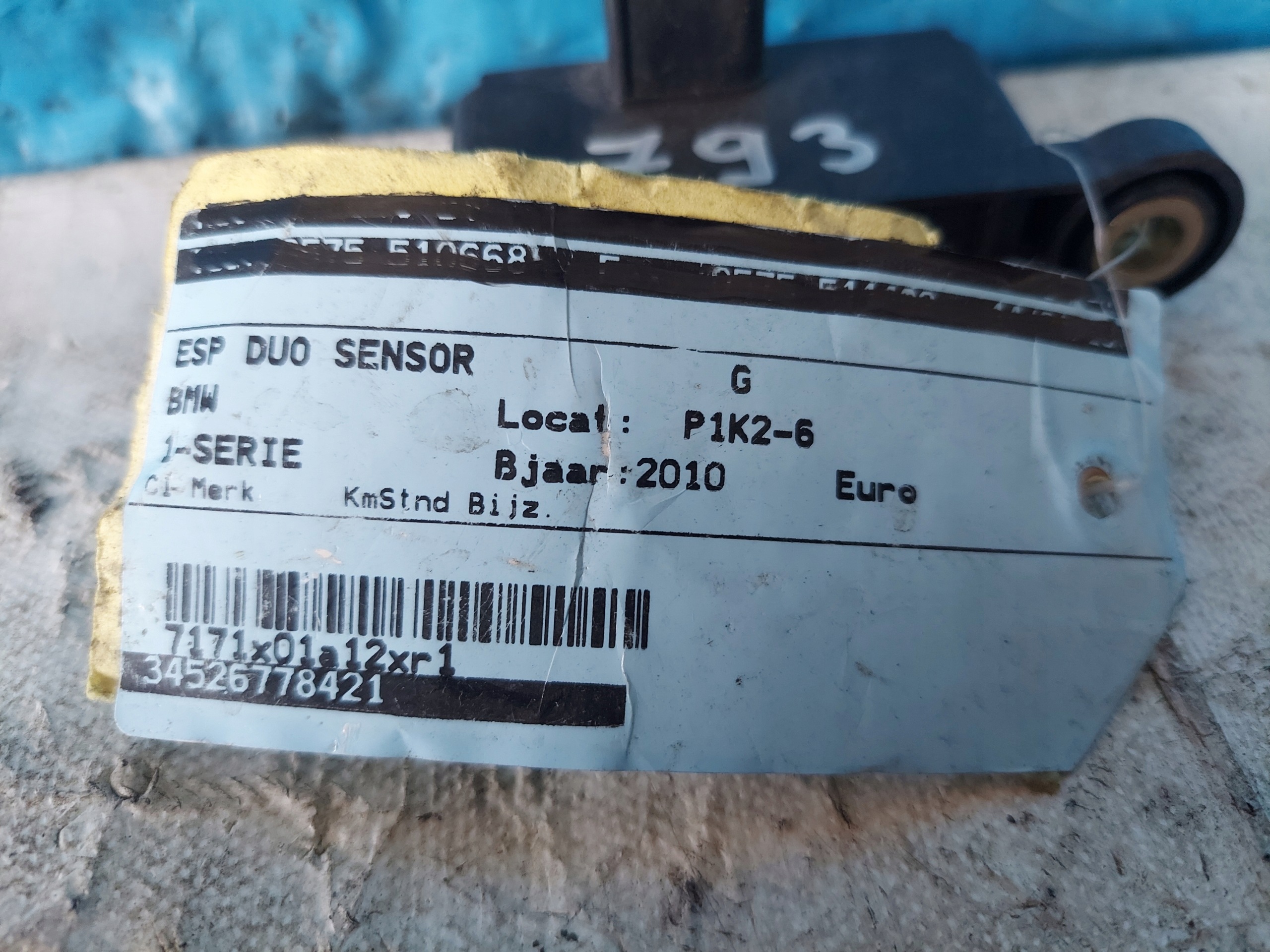 BMW 1 677842101 SENSOR ESP
